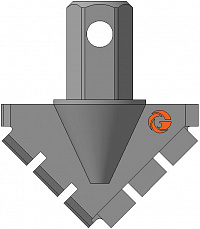 Долото шнековое лопастное ДП-135.60.Ш41 фото